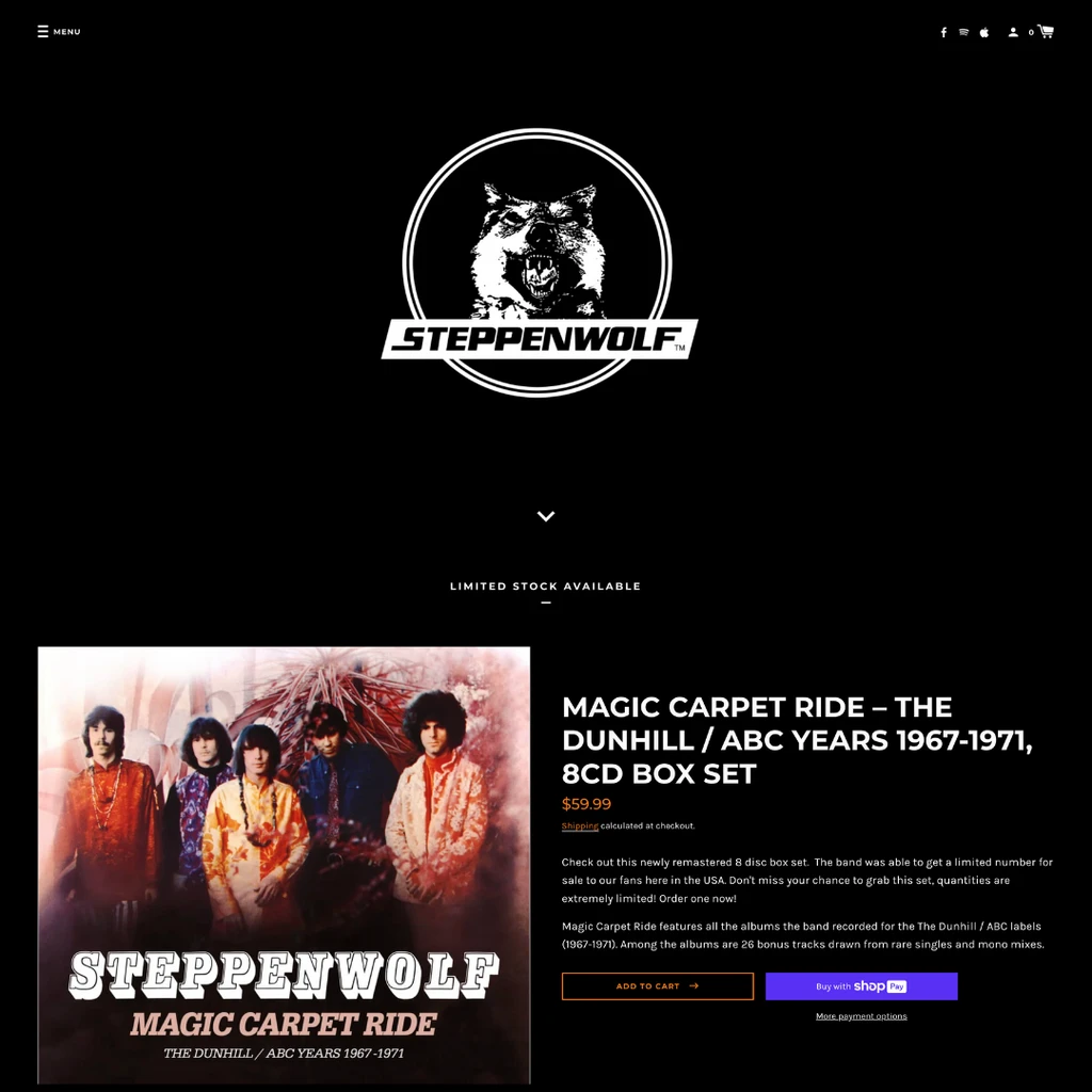 Steppenwolf website